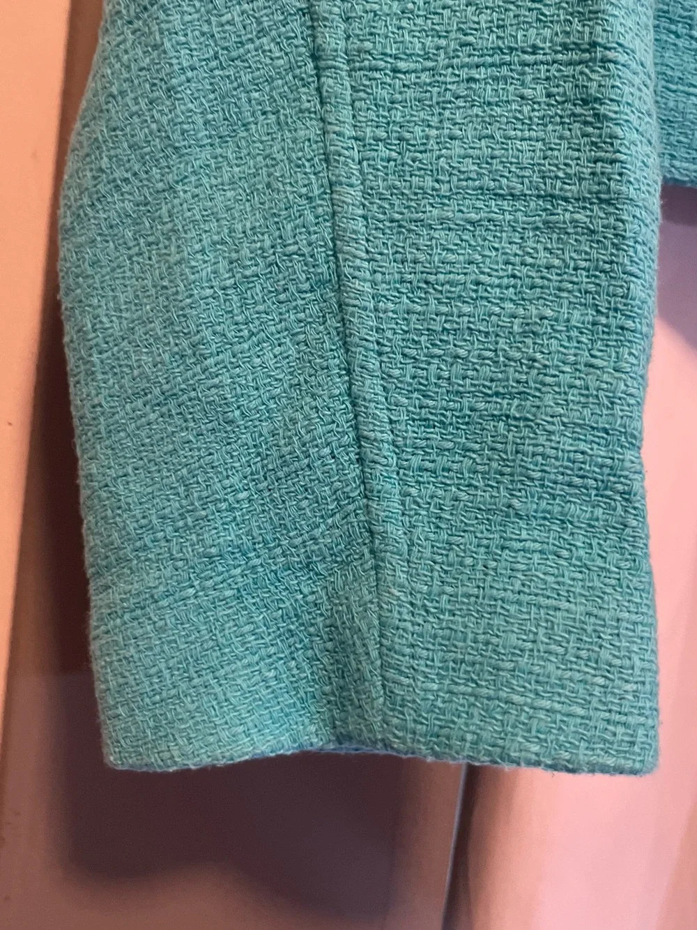 Zara Set Skirt & Jacket Set Turquoise Aqua Blue Two Piece